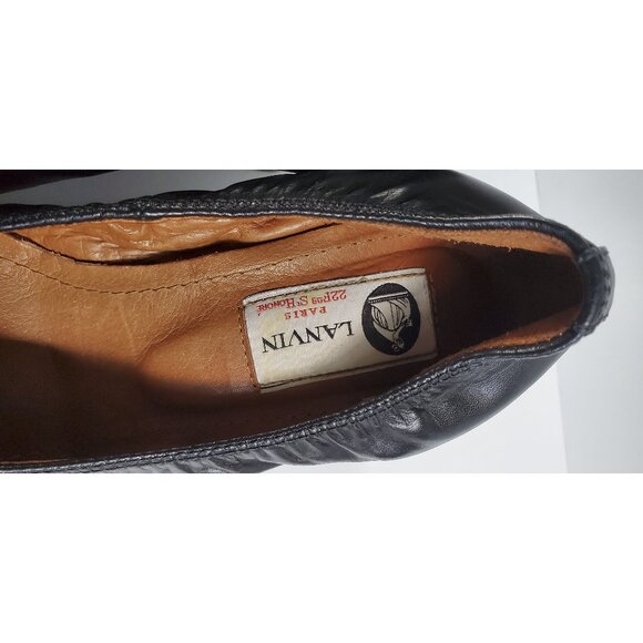 Lanvin leather ballet wedges - black size 36 1/2 - Picture 7 of 10